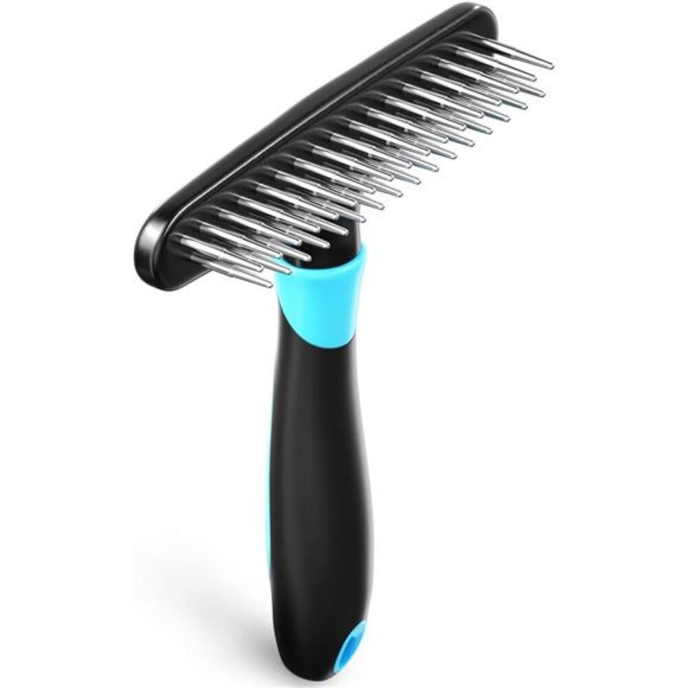 Dog rake deshedding dematting Brush Comb - Undercoat rake for Dogs, Cats, matted